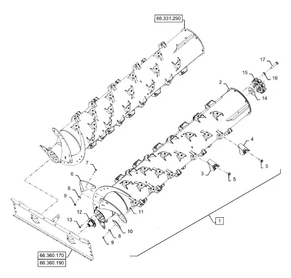 47789021 - Барабан камеры обмолота